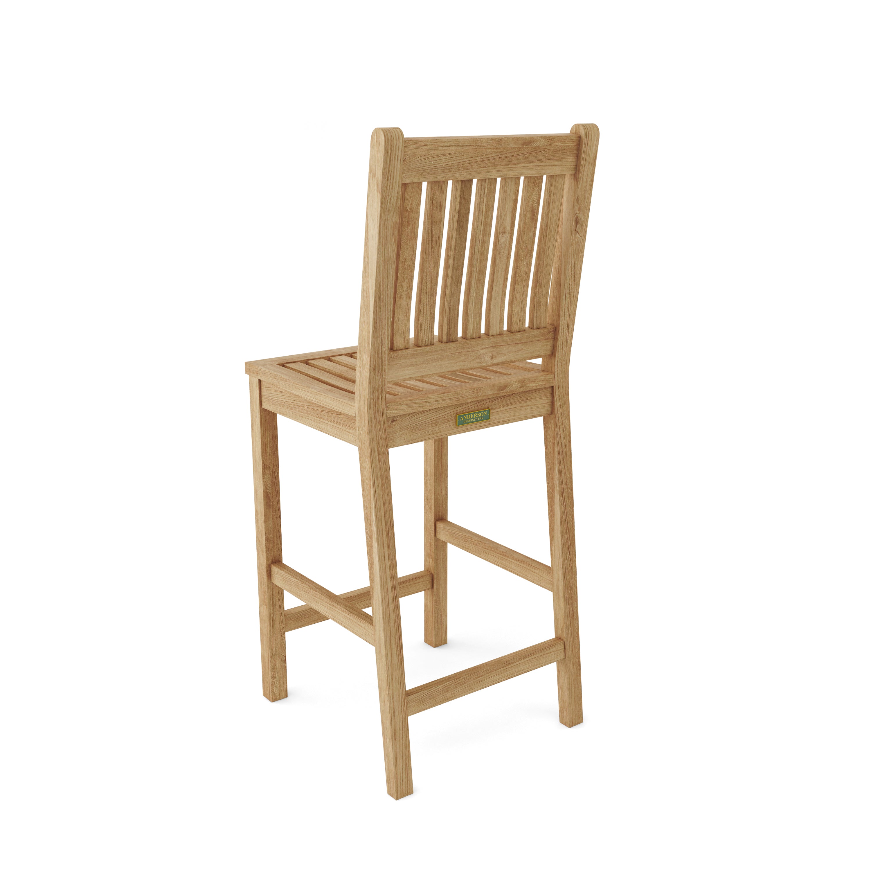 Anderson Teak Avalon Bar Chair – Teak Outdoor Bar Height Seating
