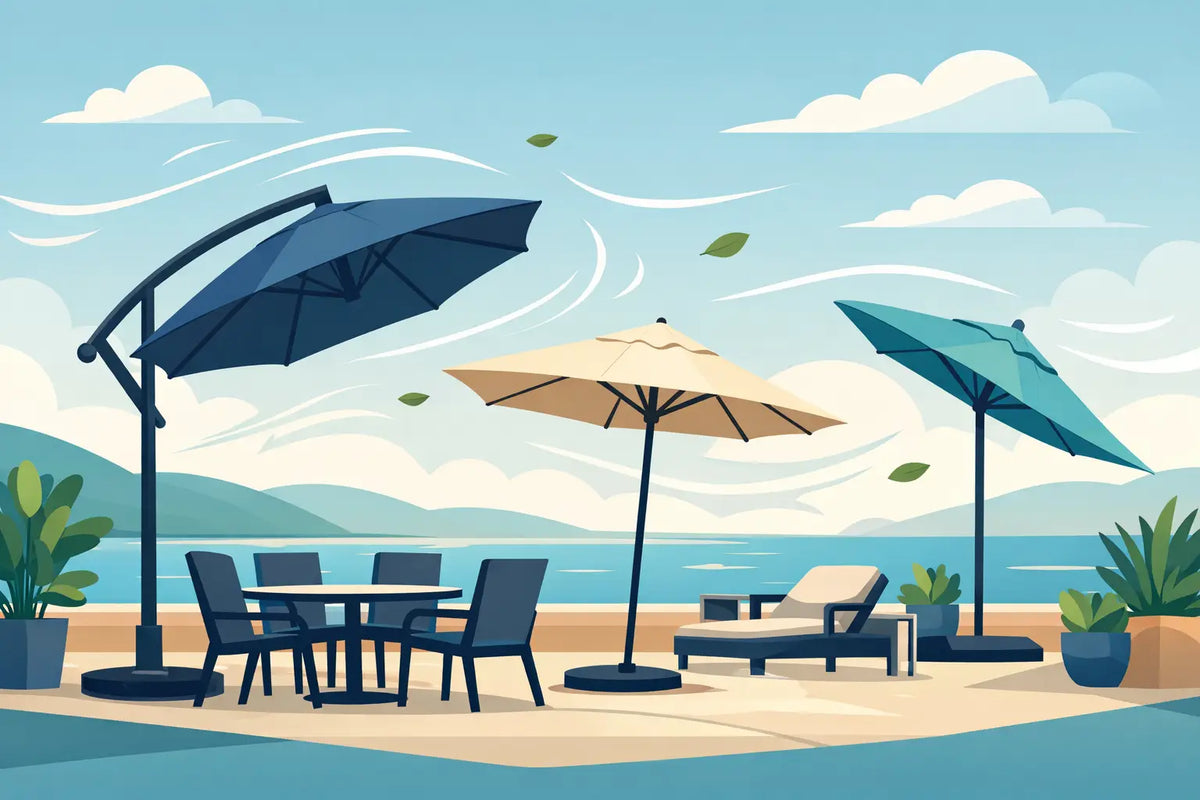 Best Patio Umbrellas for Wind That Hold Up