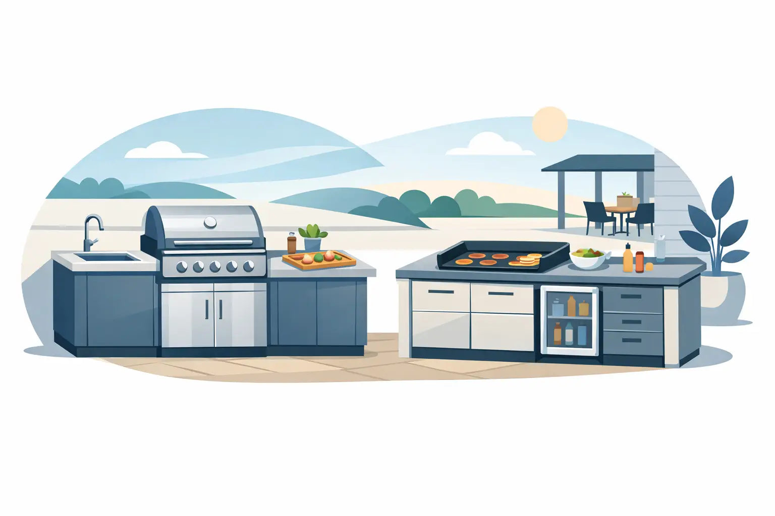 Grills and Modular Outdoor Kitchens That Fit