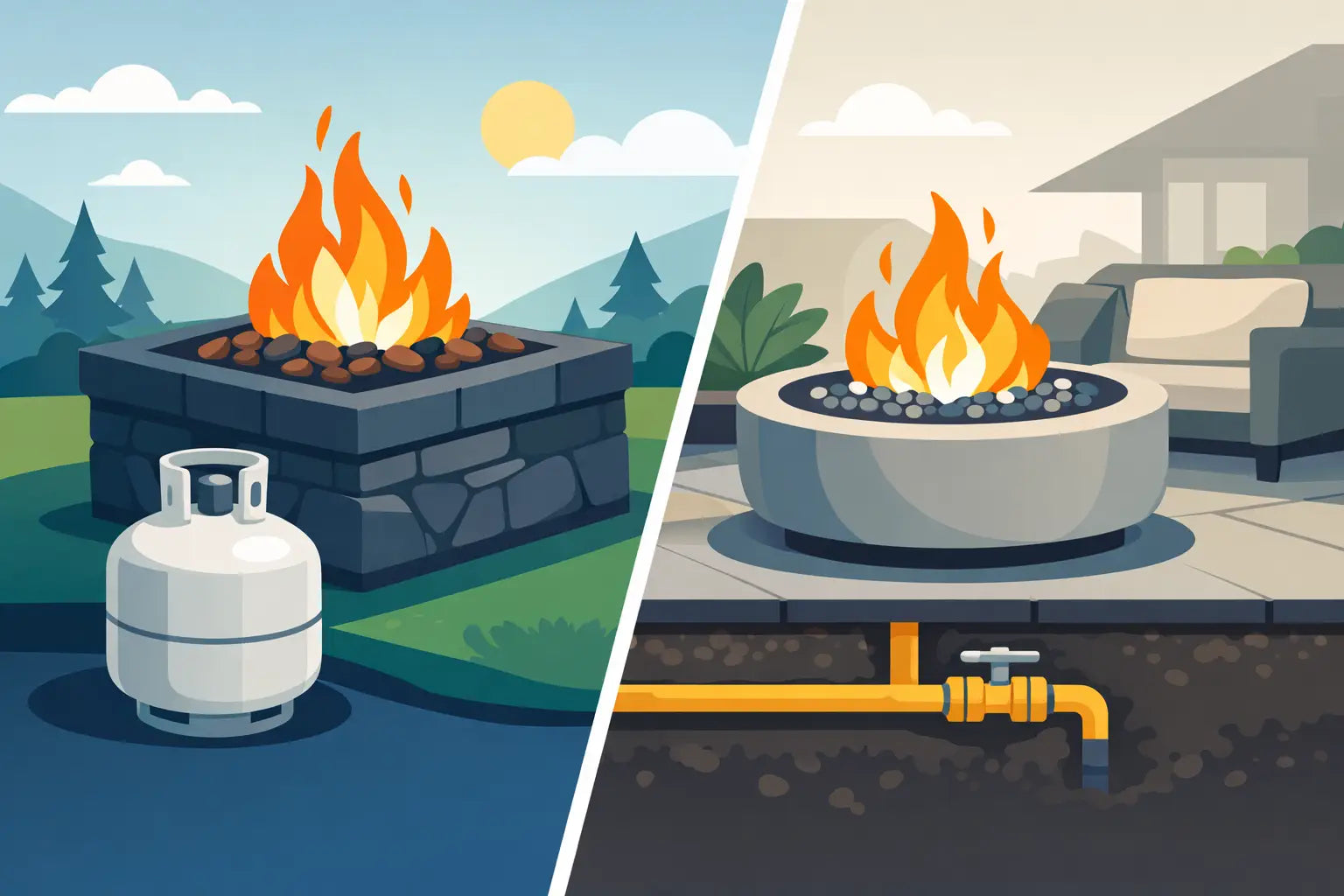 Propane vs Natural Gas Firepit: Which Fits?