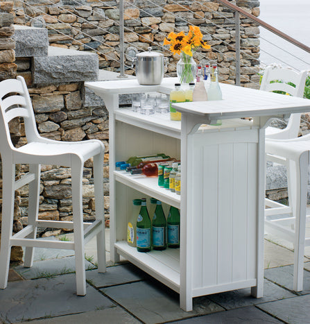 Seaside Portsmouth 61″ Rectangular EnviroWood Outdoor Party Bar