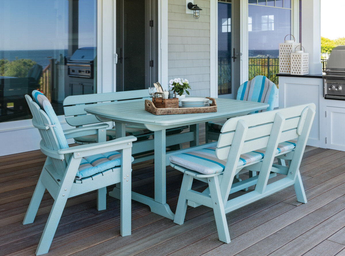 Seaside Portsmouth 56″ x 42″ Rectangular EnviroWood Outdoor Dining Table