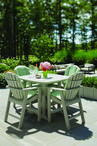Seaside Adirondack Shellback Balcony Chair – Elevated Outdoor Patio Seating