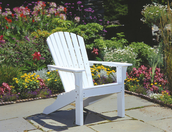 Seaside Adirondack Shellback Chair – Classic Outdoor Patio Lounge Chair