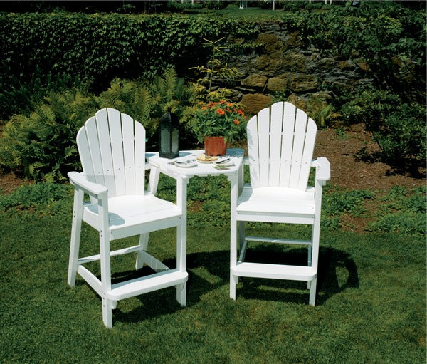 Seaside Adirondack Chair Tête-à-Tête Outdoor Connecting Table Attachment