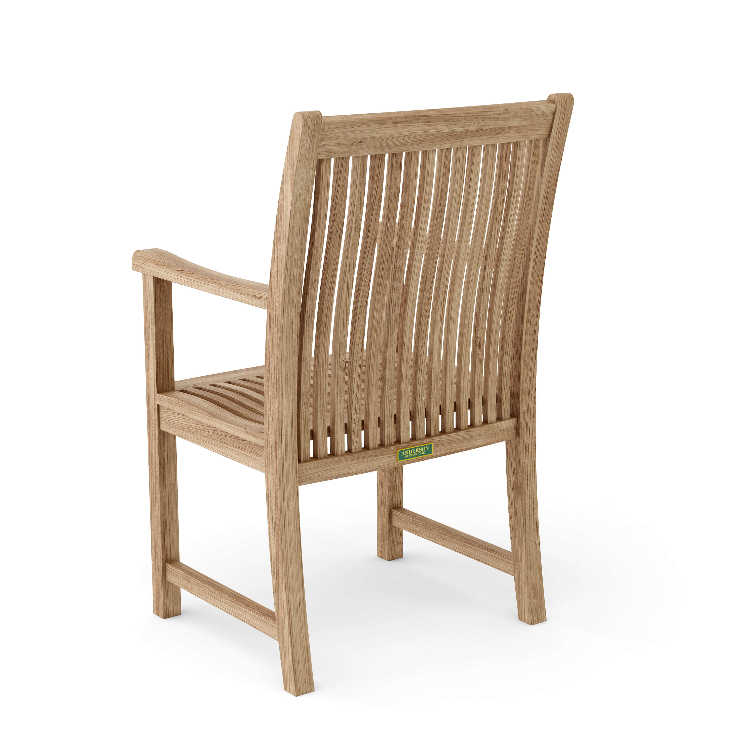 Anderson Teak Chicago Dining Armchair – Solid Teak Outdoor Patio Seating