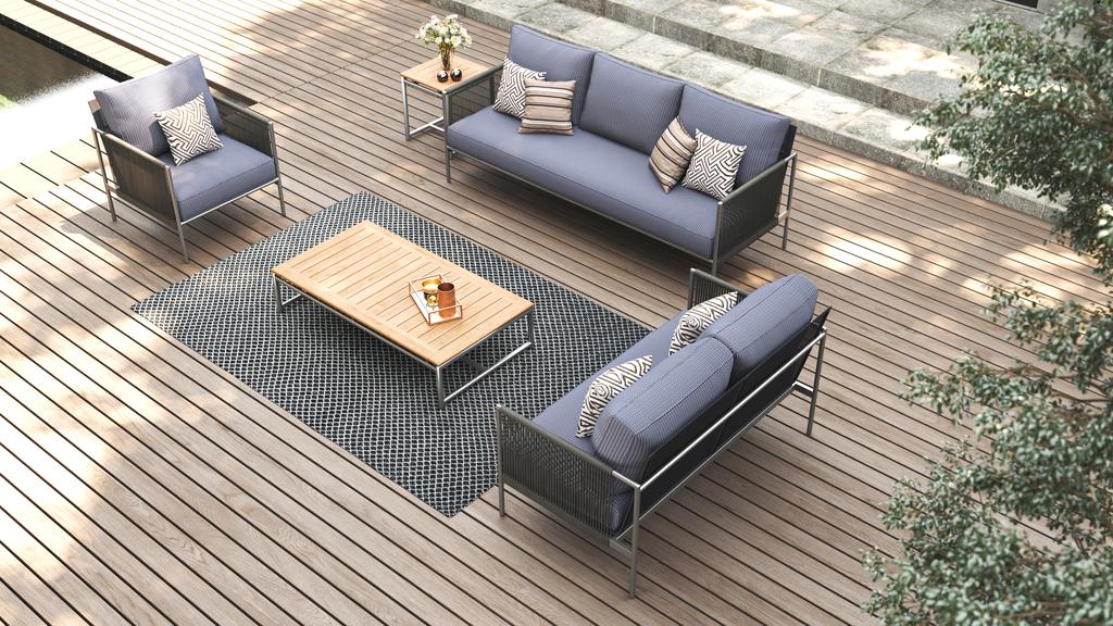 Snix Square Corner Table - Ambiance Image~~