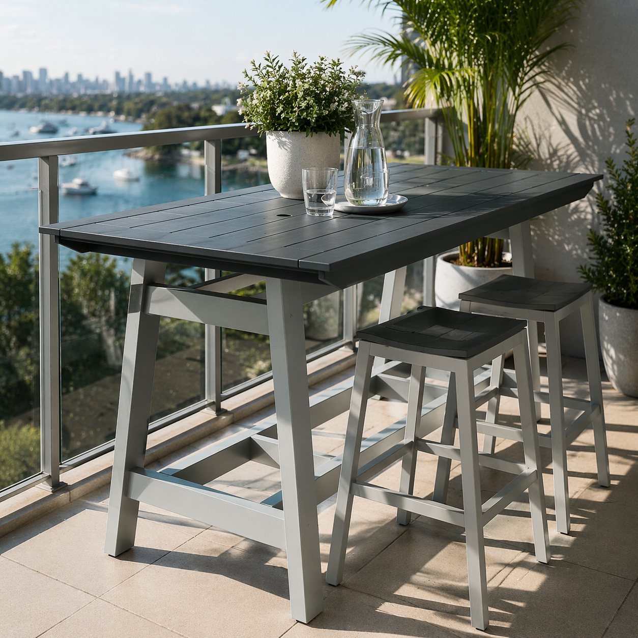 Seaside MAD Balcony Table 40″ x 85″ – Modern Outdoor Patio Table