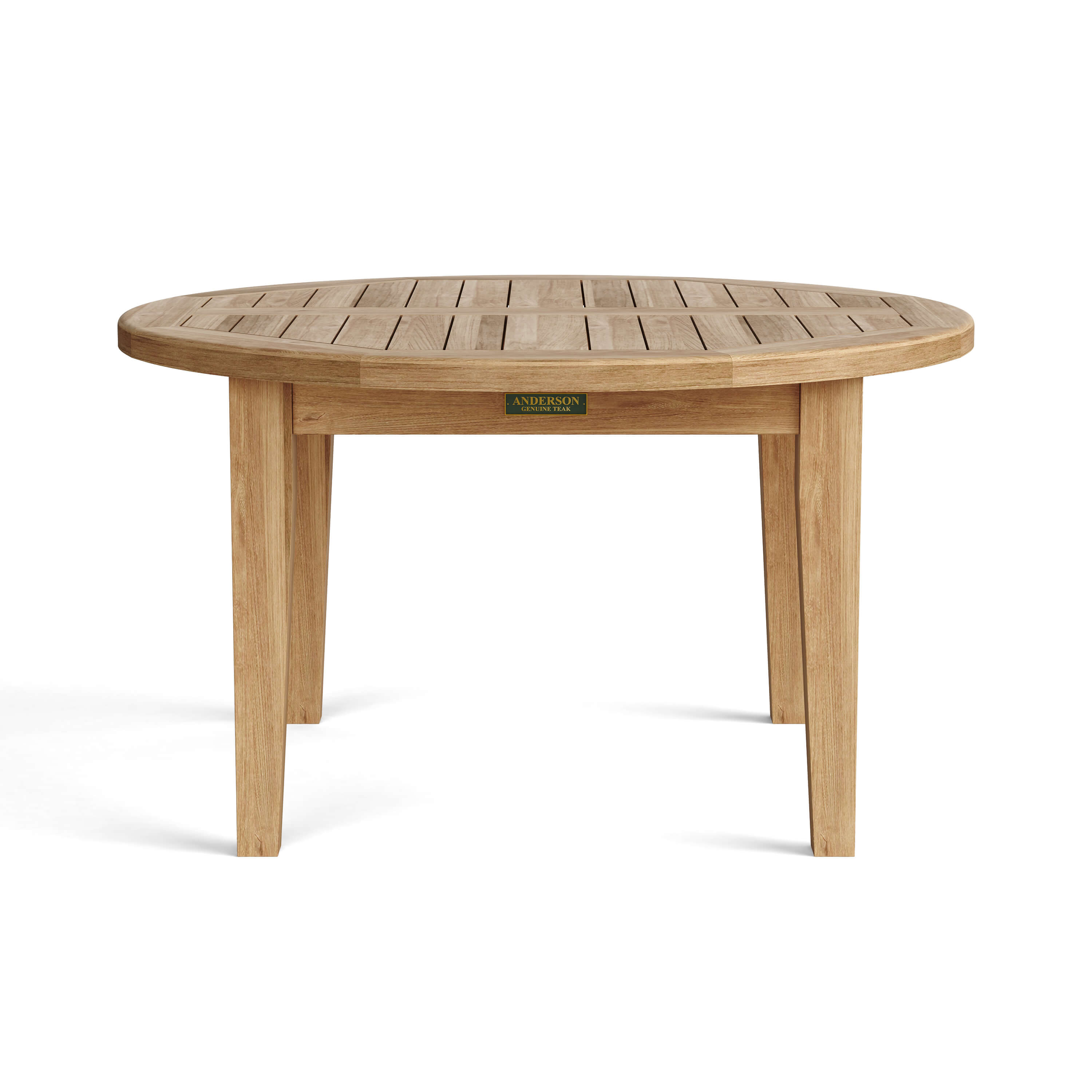 Anderson Teak Brianna 35″ Round Coffee Table – Solid Teak Outdoor Patio Table