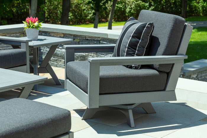 Seaside DEX Swivel Lounge Chair – Smooth Motion Outdoor Patio Seating