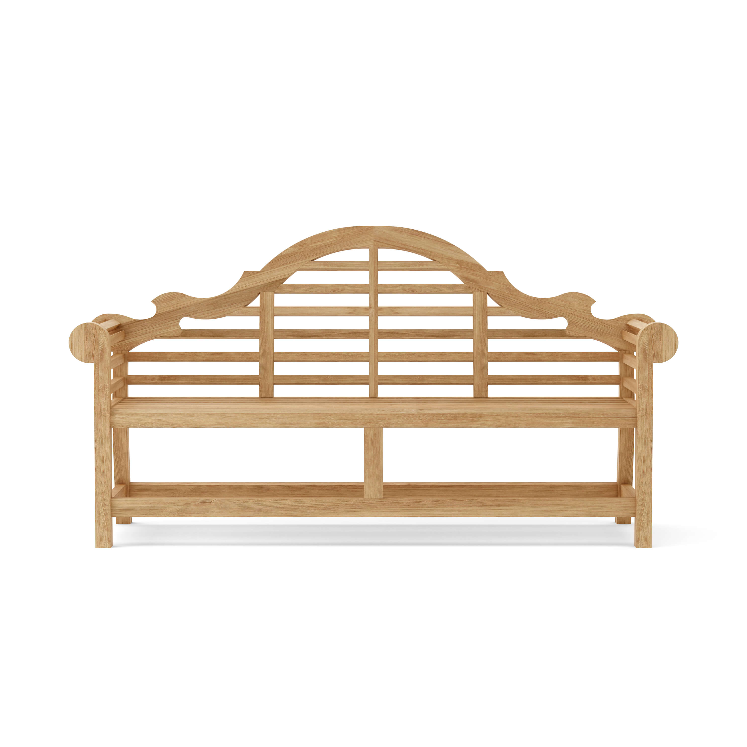 Anderson Teak Marlborough 3-Seater Bench – Lutyens Style Solid Teak Outdoor Garden Bench