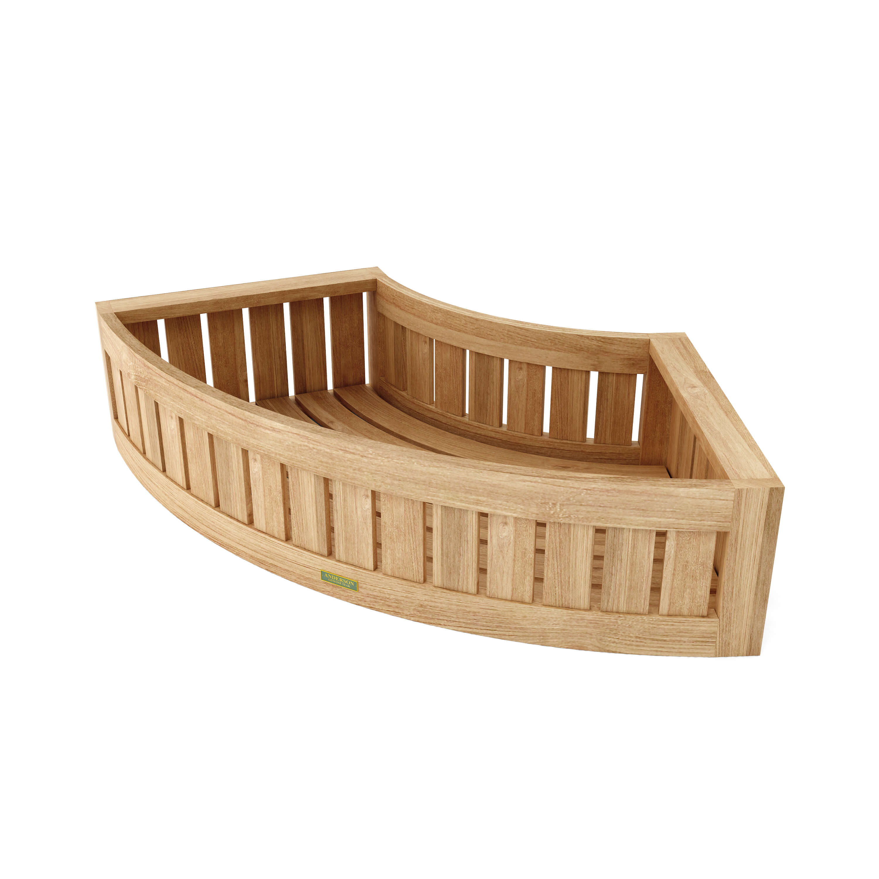 Anderson Teak – Circular Modular Deep Seating Set – 6-Person Teak Lounge