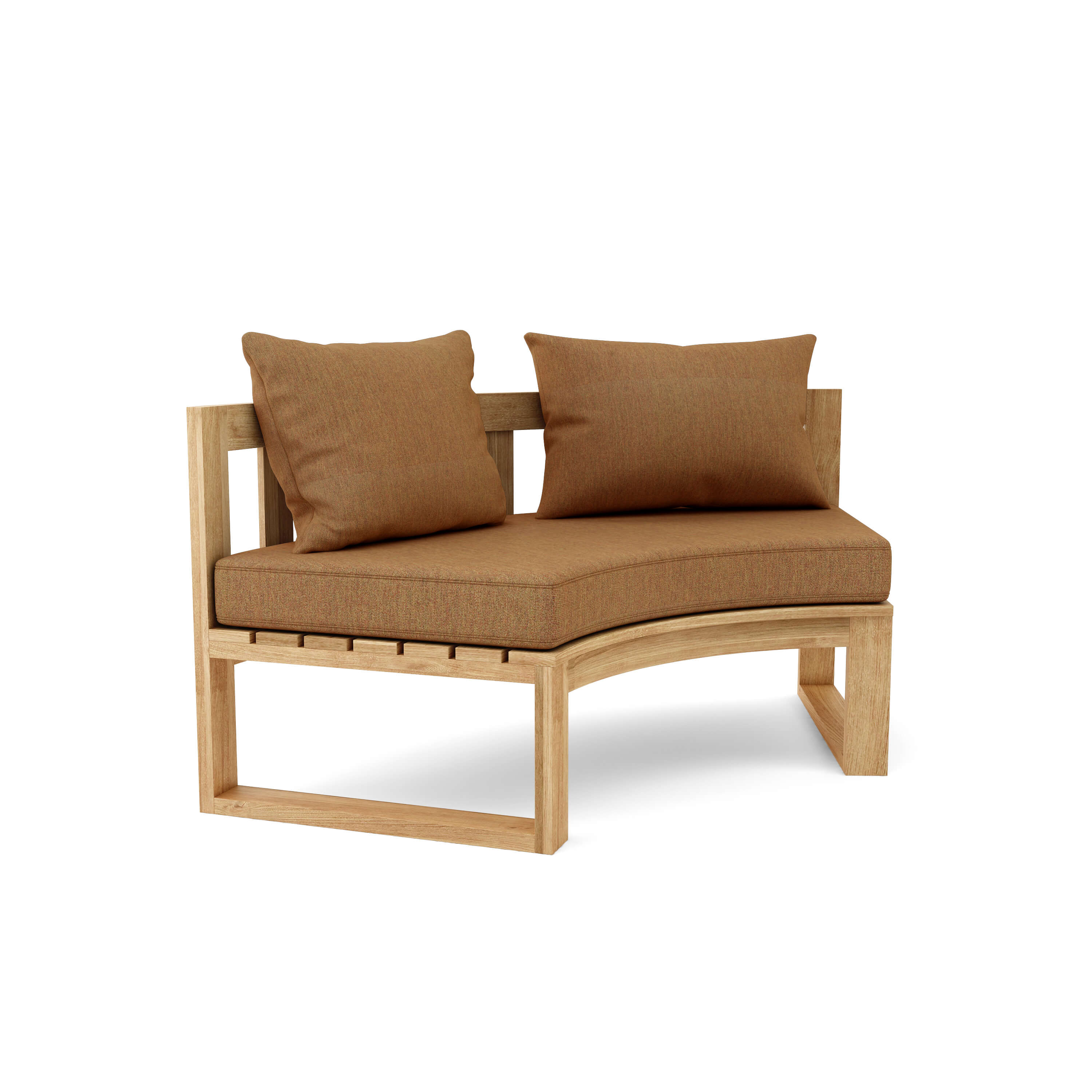 Anderson Teak – Circular Modular Deep Seating Set 810 – 8-Person Teak Sofa Set