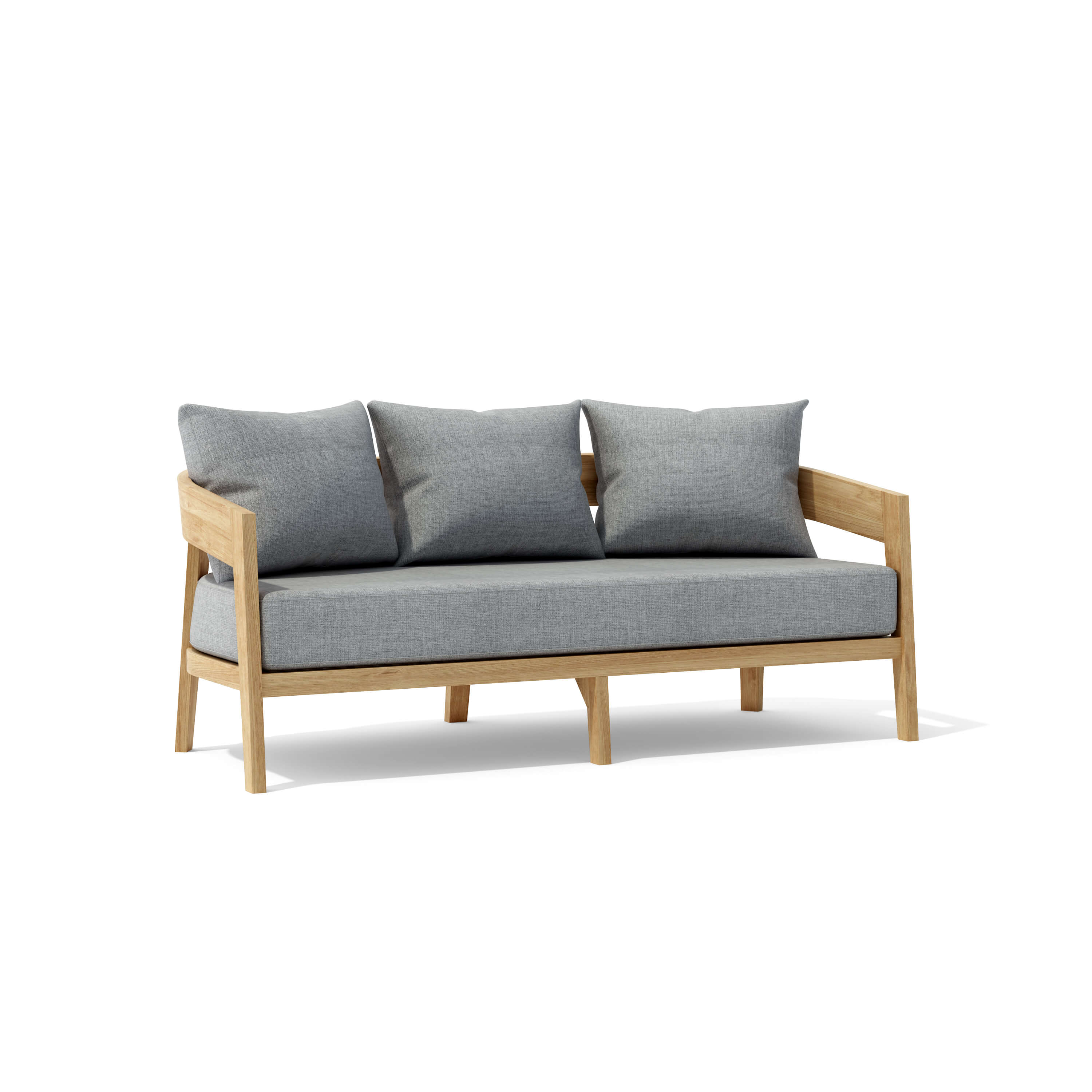 Anderson Teak Toscana 4-Piece Deep Seating Set – Premium Teak Outdoor Patio Sofa & Swivel Lounge Set with Sunbrella Cushions