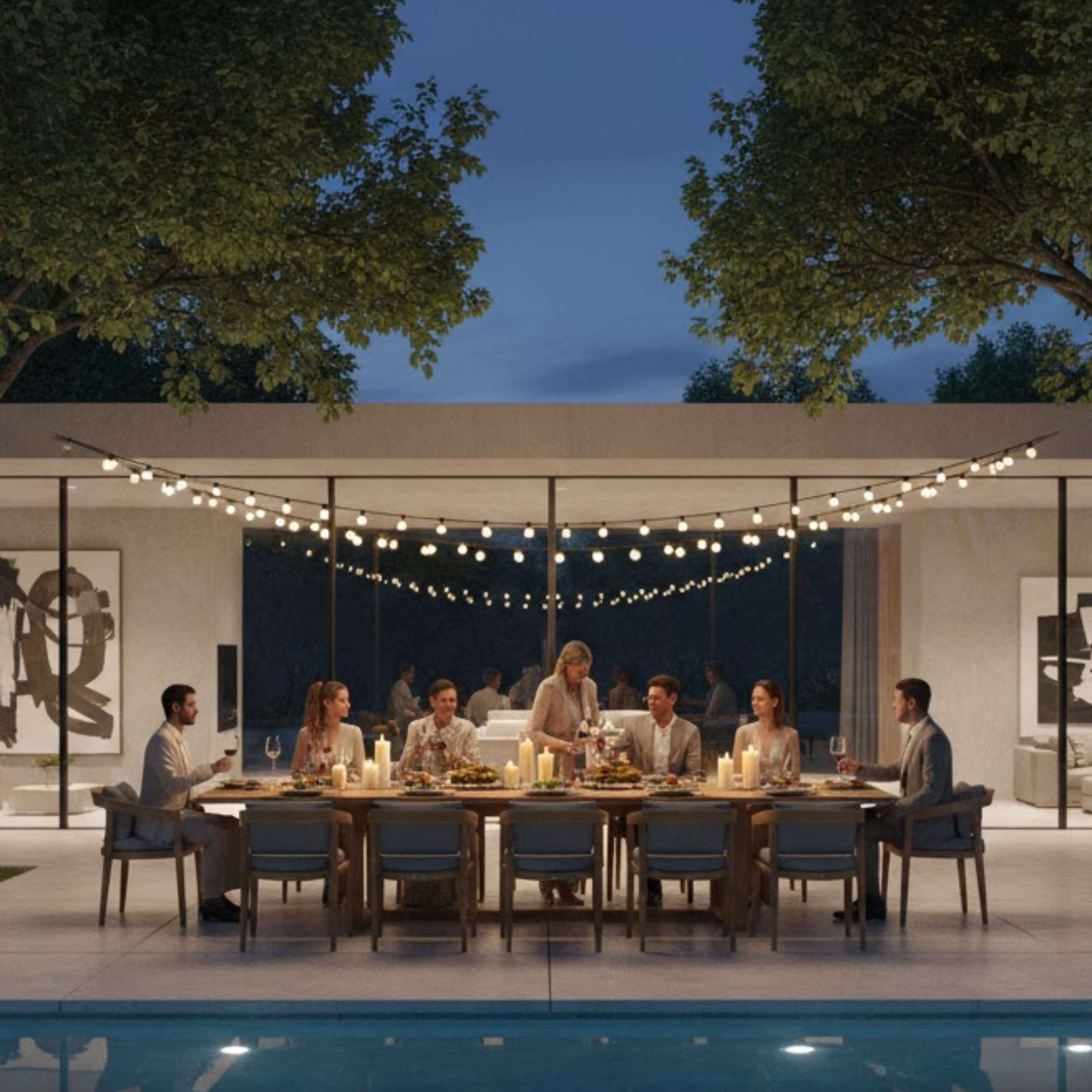 Anderson Teak Toscana 13-Piece Extendable Outdoor Dining Set with Cushions – Premium Solid Teak Patio Furniture for 12