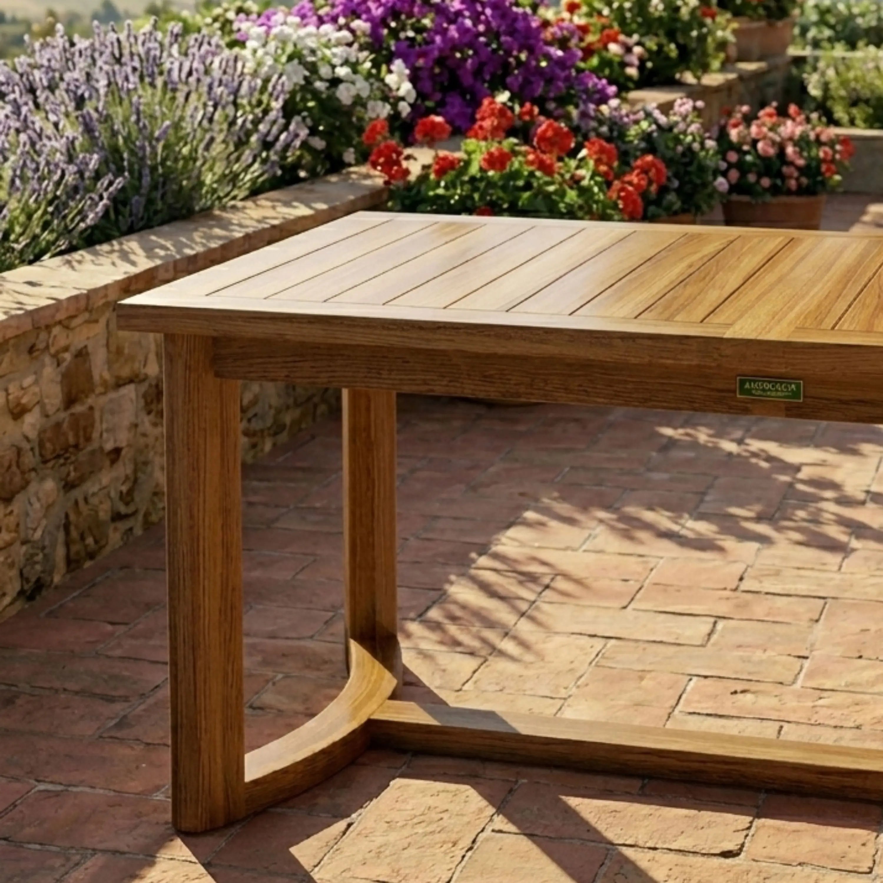 Anderson Teak Toscana Extension Dining Table – Large Teak Outdoor Patio Table