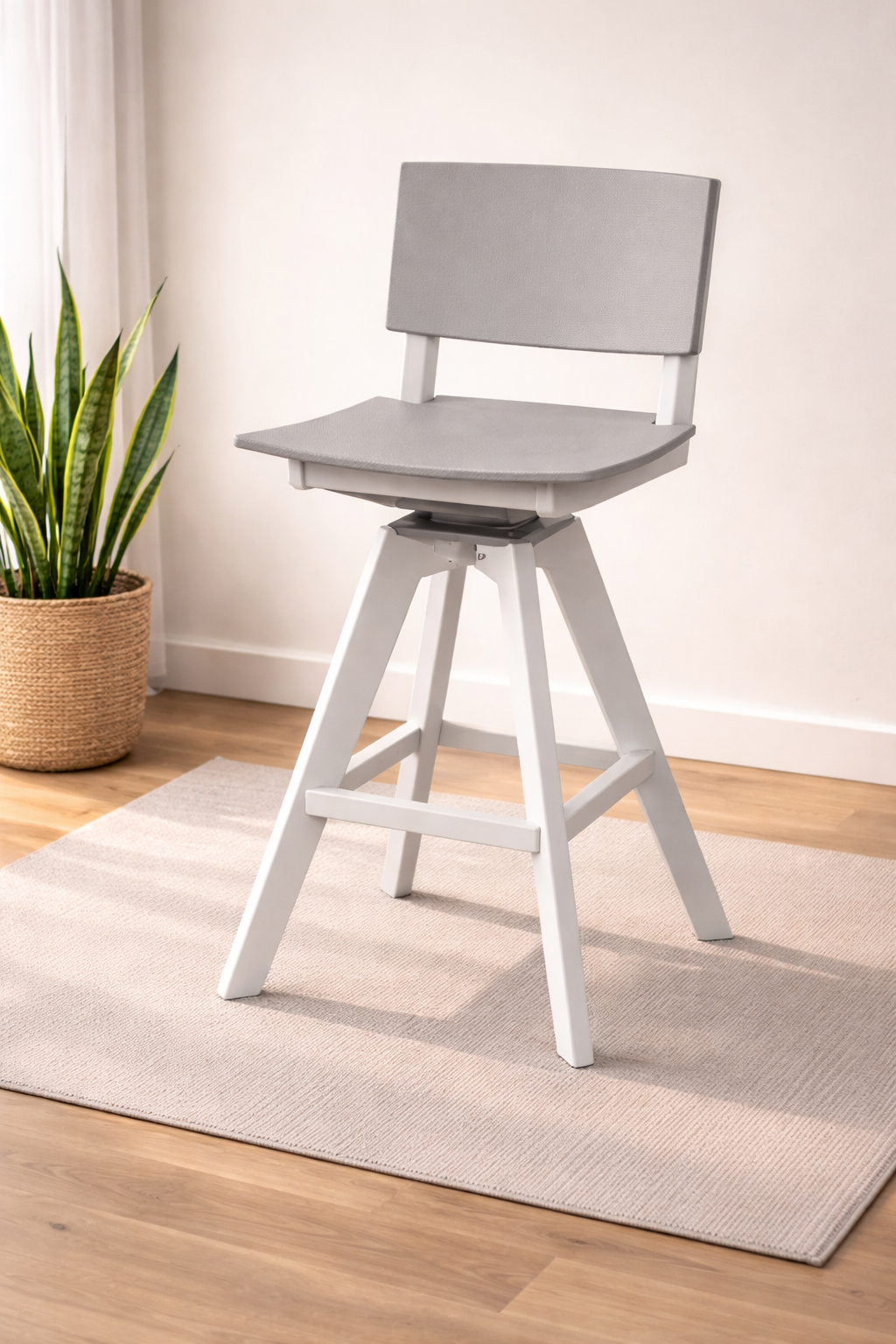 Seaside SYM 20″ Square - Outdoor Swivel Bar Chair