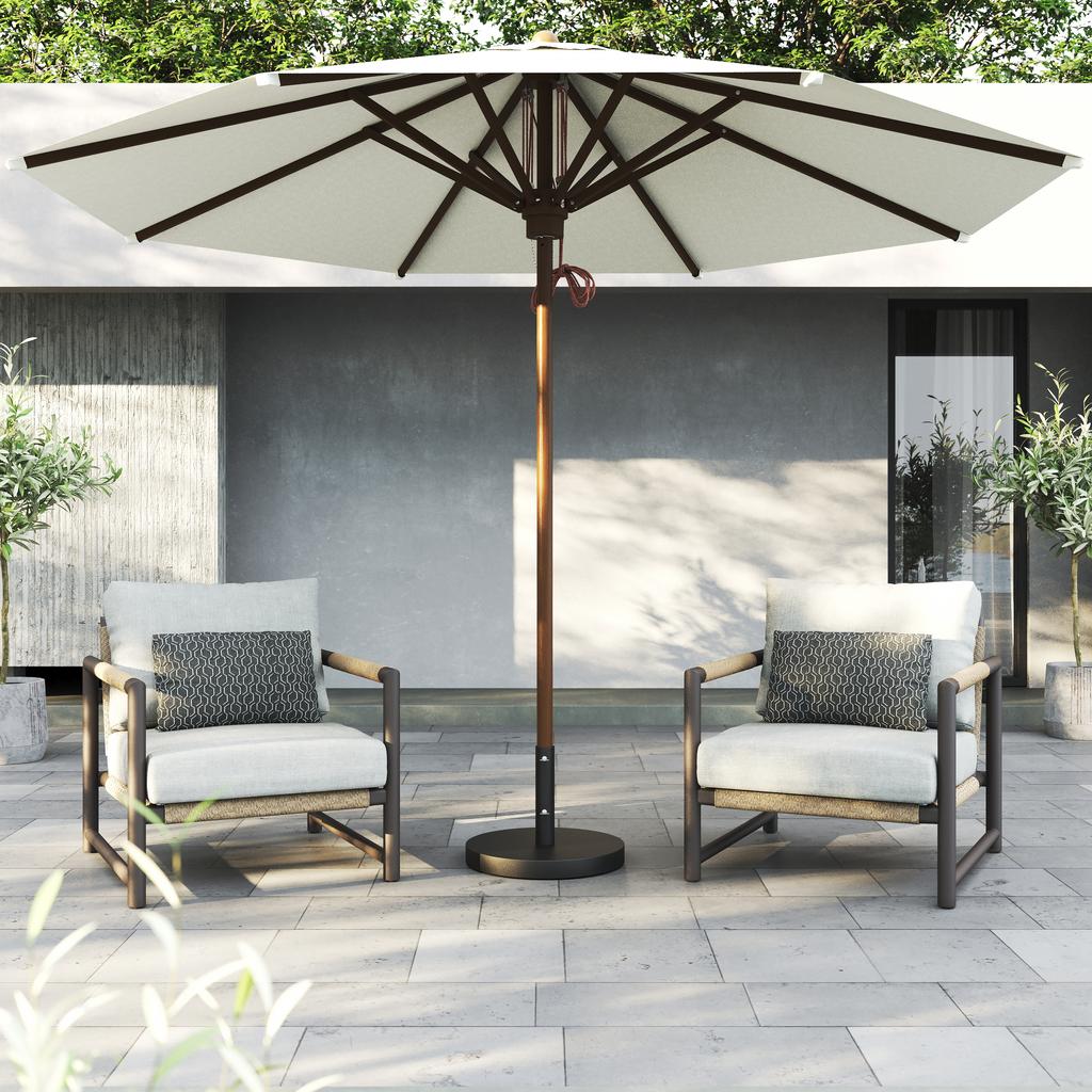 Amani Round Parasol Stand 45 - Ambiance Image~~