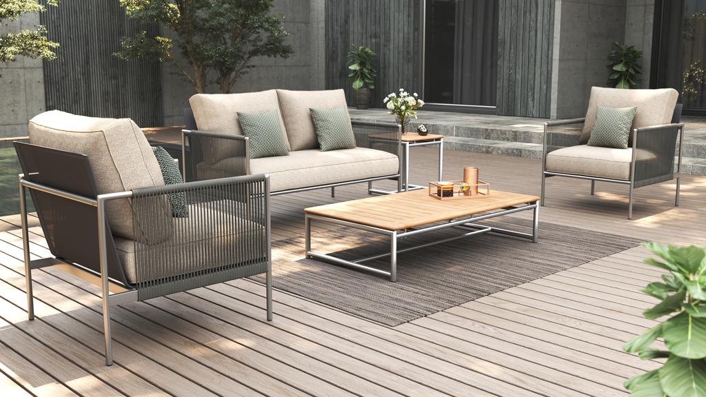 Snix Square Corner Table - Ambiance Image~~