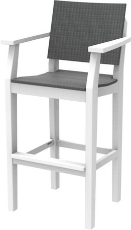 Seaside MAD Bar Arm Chair – Outdoor Bar Height Patio Chair with Arms