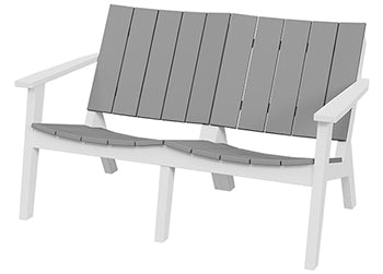 Seaside Casual MAD Chat Loveseat – Woven Low-Profile Outdoor Lounge Seating