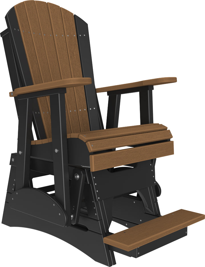 LuxCraft – 2′ Adirondack Balcony Glider – Elevated Outdoor Glider Chair