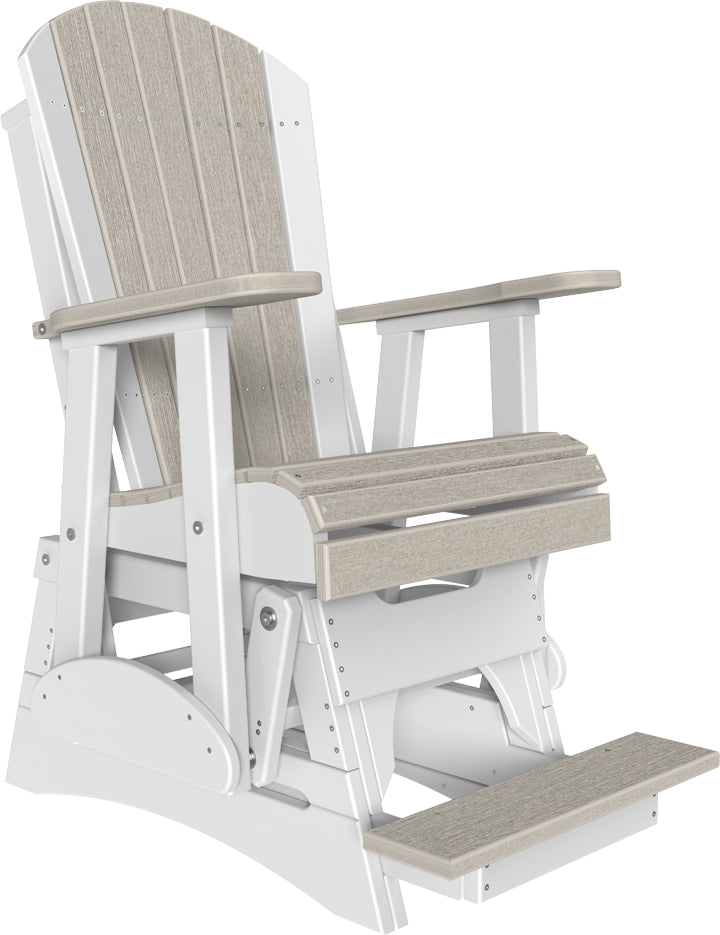 LuxCraft – 2′ Adirondack Balcony Glider – Elevated Outdoor Glider Chair