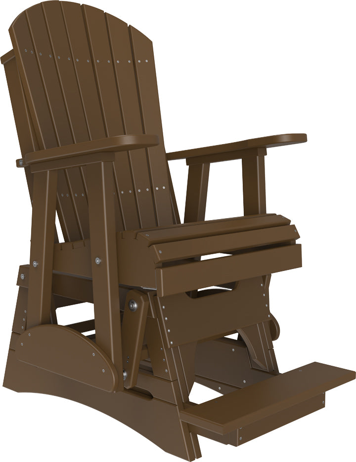 LuxCraft – 2′ Adirondack Balcony Glider – Elevated Outdoor Glider Chair