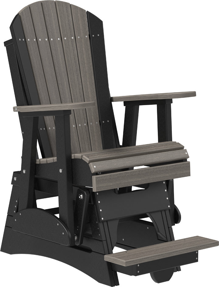 LuxCraft – 2′ Adirondack Balcony Glider – Elevated Outdoor Glider Chair