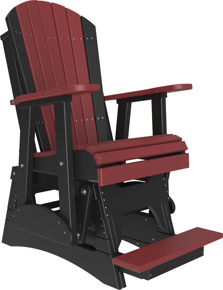 LuxCraft – 2′ Adirondack Balcony Glider – Elevated Outdoor Glider Chair