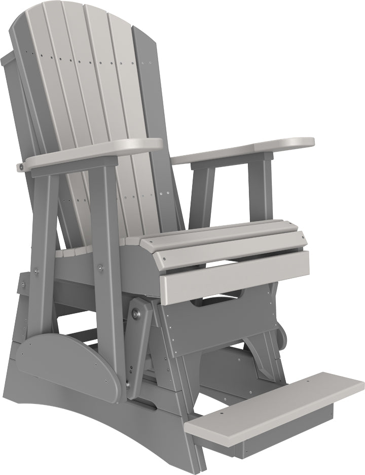 LuxCraft – 2′ Adirondack Balcony Glider – Elevated Outdoor Glider Chair