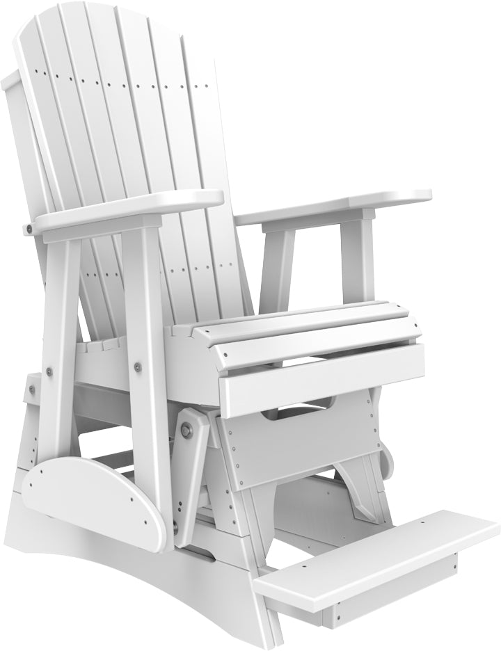 LuxCraft – 2′ Adirondack Balcony Glider – Elevated Outdoor Glider Chair