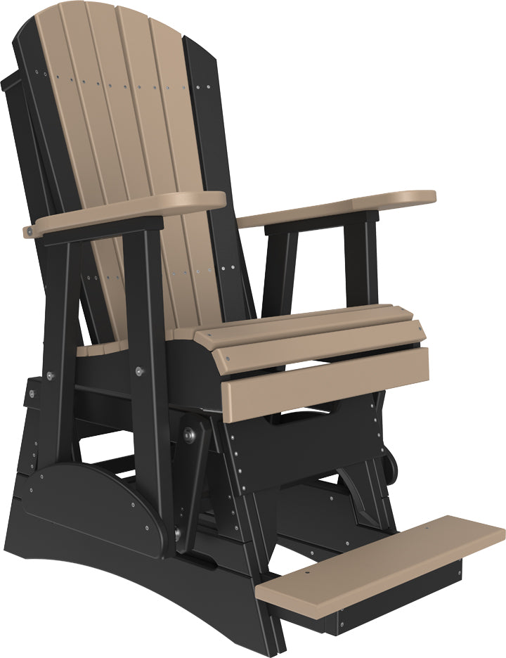 LuxCraft – 2′ Adirondack Balcony Glider – Elevated Outdoor Glider Chair