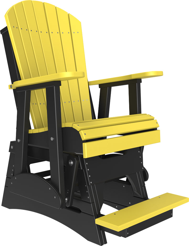 LuxCraft – 2′ Adirondack Balcony Glider – Elevated Outdoor Glider Chair
