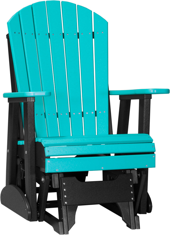 LuxCraft – 2′ Adirondack Glider Chair – Smooth Outdoor Patio Glider Seat