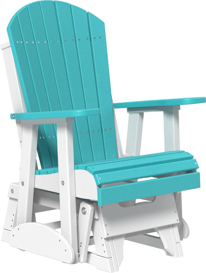 LuxCraft – 2′ Adirondack Glider Chair – Smooth Outdoor Patio Glider Seat