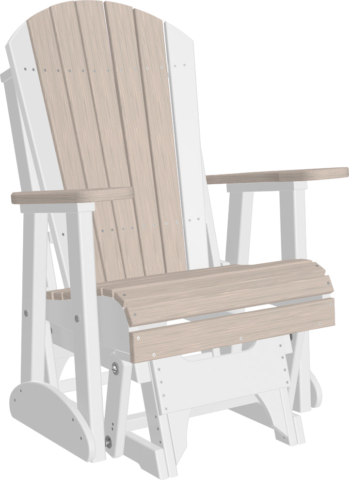 LuxCraft – 2′ Adirondack Glider Chair – Smooth Outdoor Patio Glider Seat