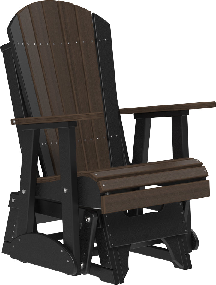 LuxCraft – 2′ Adirondack Glider Chair – Smooth Outdoor Patio Glider Seat