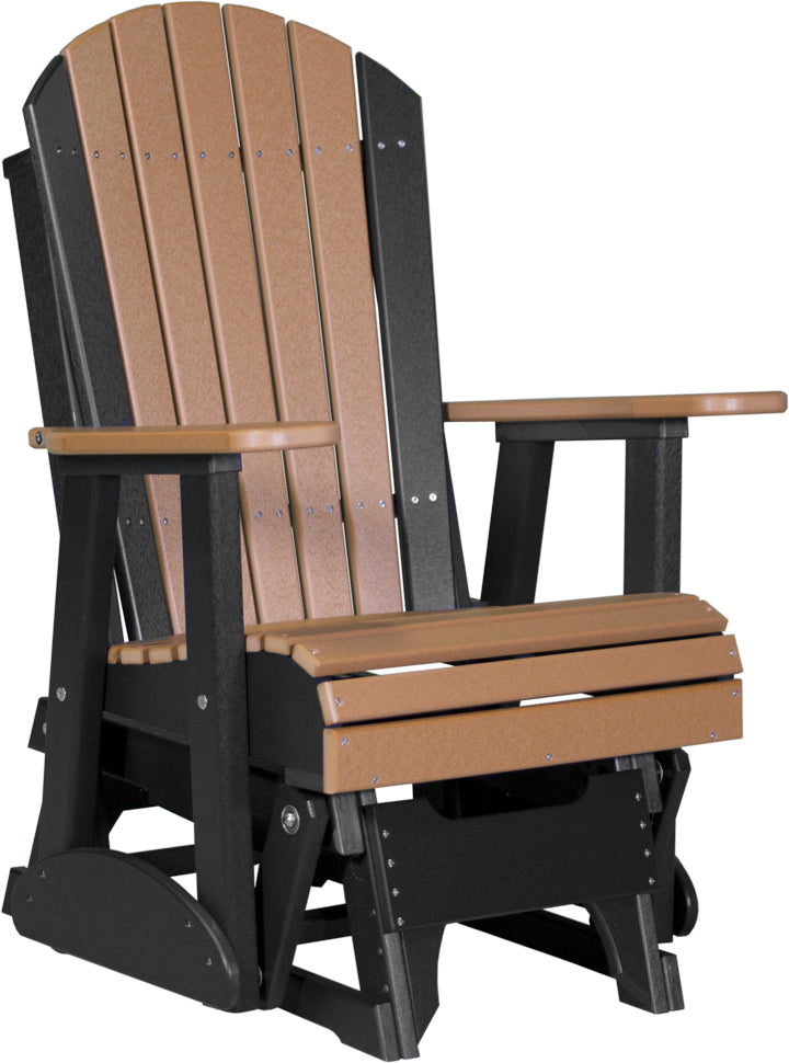 LuxCraft – 2′ Adirondack Glider Chair – Smooth Outdoor Patio Glider Seat