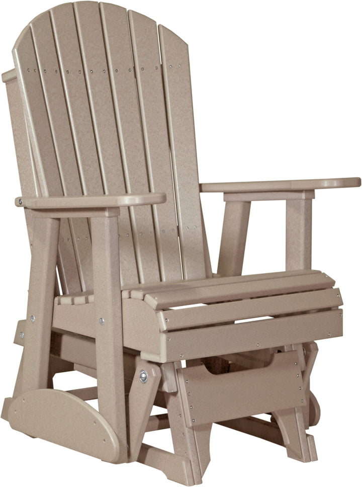 LuxCraft – 2′ Adirondack Glider Chair – Smooth Outdoor Patio Glider Seat