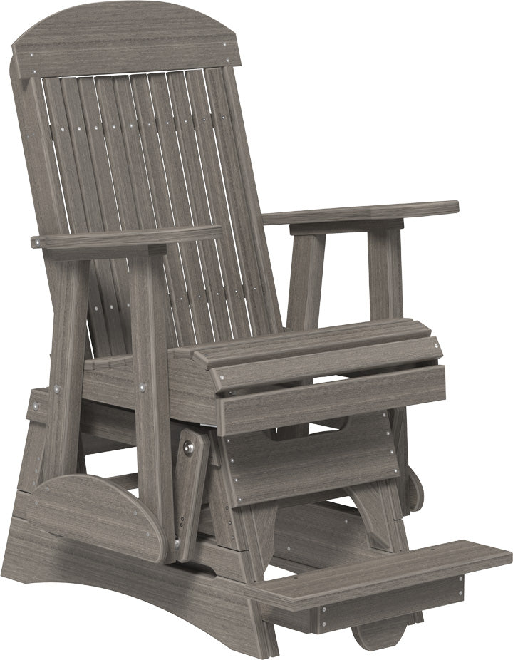 LuxCraft – 2′ Classic Balcony Glider Chair – Elevated Outdoor Patio Glider