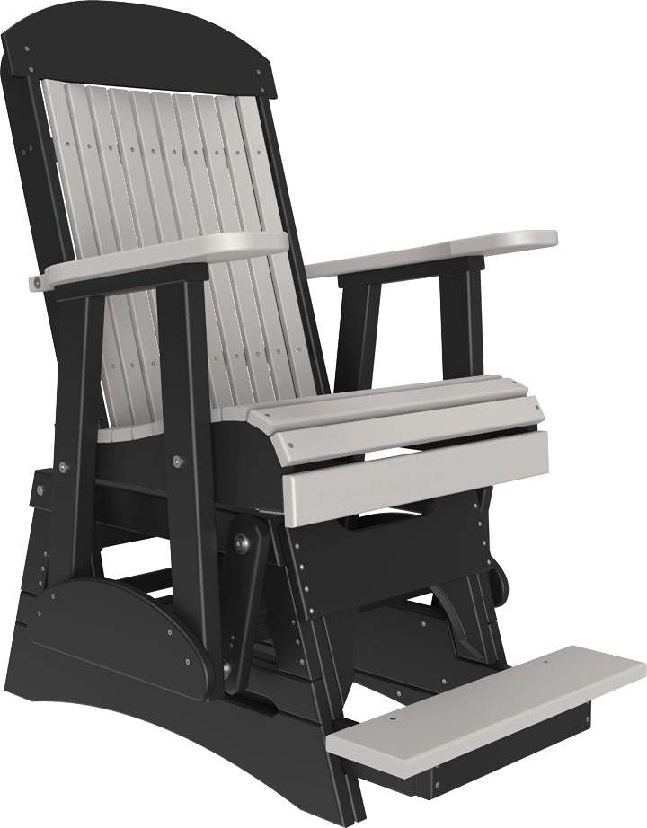 LuxCraft – 2′ Classic Balcony Glider Chair – Elevated Outdoor Patio Glider