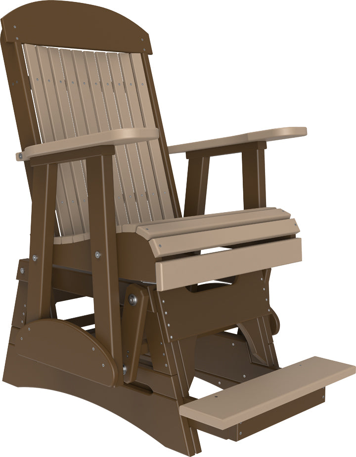 LuxCraft – 2′ Classic Balcony Glider Chair – Elevated Outdoor Patio Glider