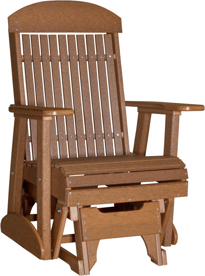 LuxCraft – 2′ Classic Glider Chair – Smooth Outdoor Patio Glider Seat