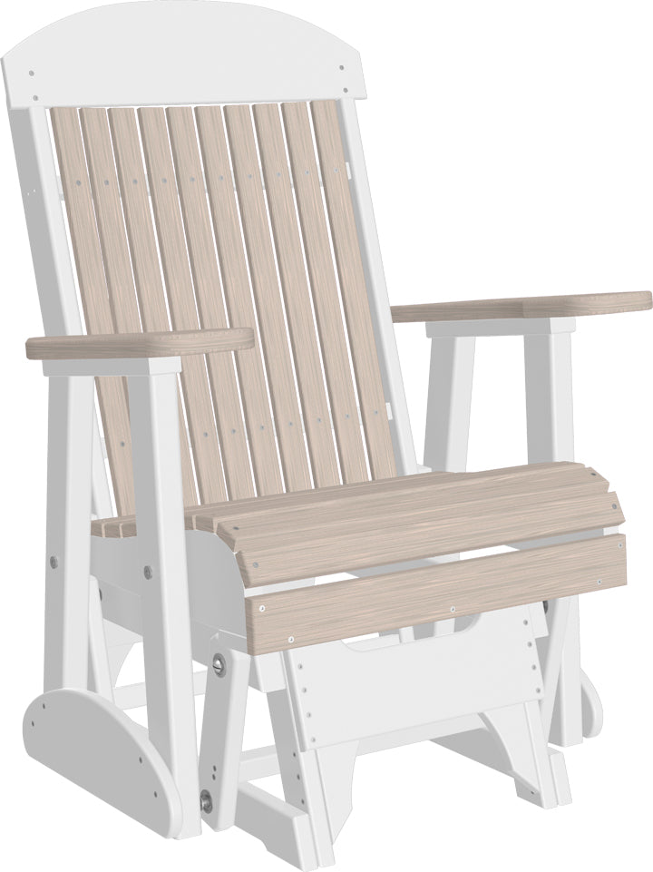 LuxCraft – 2′ Classic Glider Chair – Smooth Outdoor Patio Glider Seat
