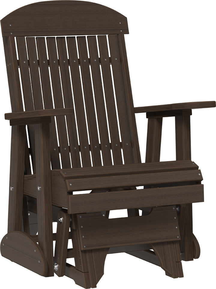 LuxCraft – 2′ Classic Glider Chair – Smooth Outdoor Patio Glider Seat