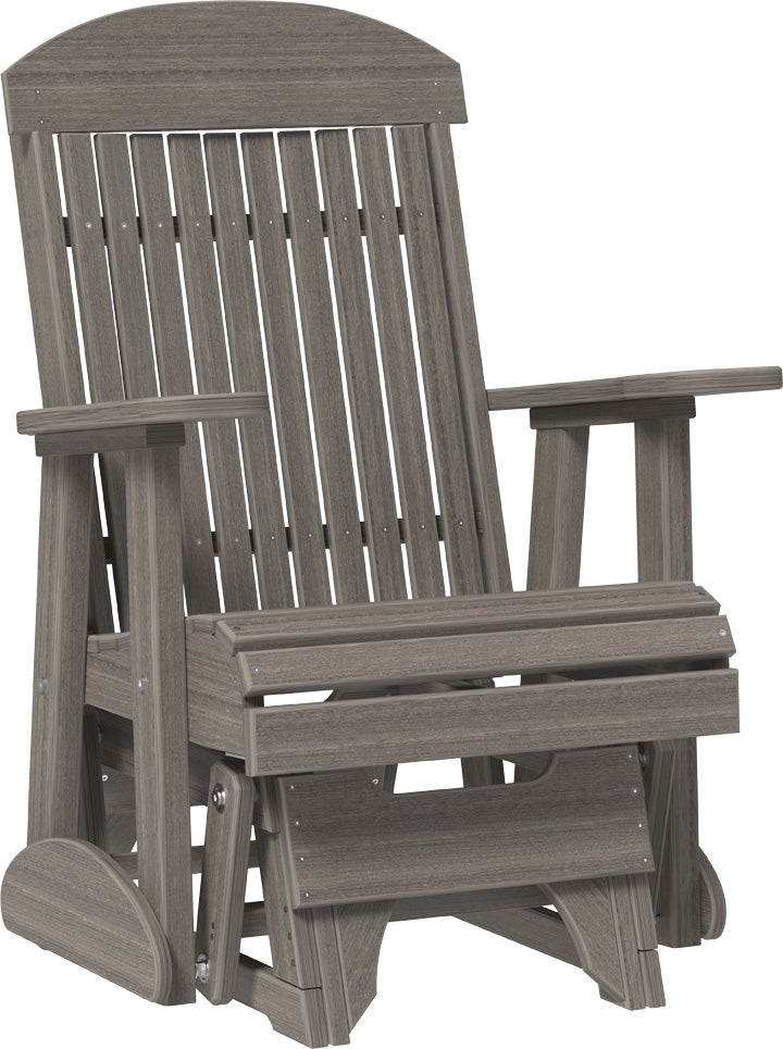 LuxCraft – 2′ Classic Glider Chair – Smooth Outdoor Patio Glider Seat