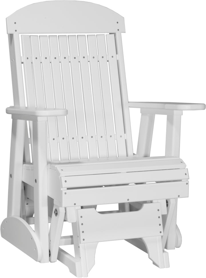 LuxCraft – 2′ Classic Glider Chair – Smooth Outdoor Patio Glider Seat