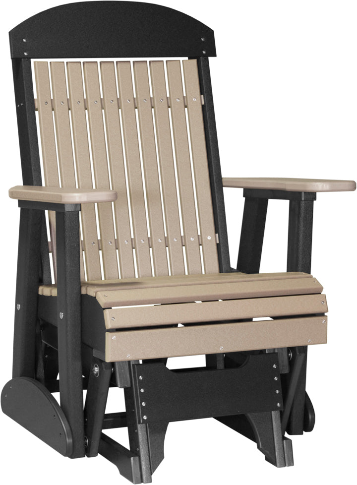 LuxCraft – 2′ Classic Glider Chair – Smooth Outdoor Patio Glider Seat