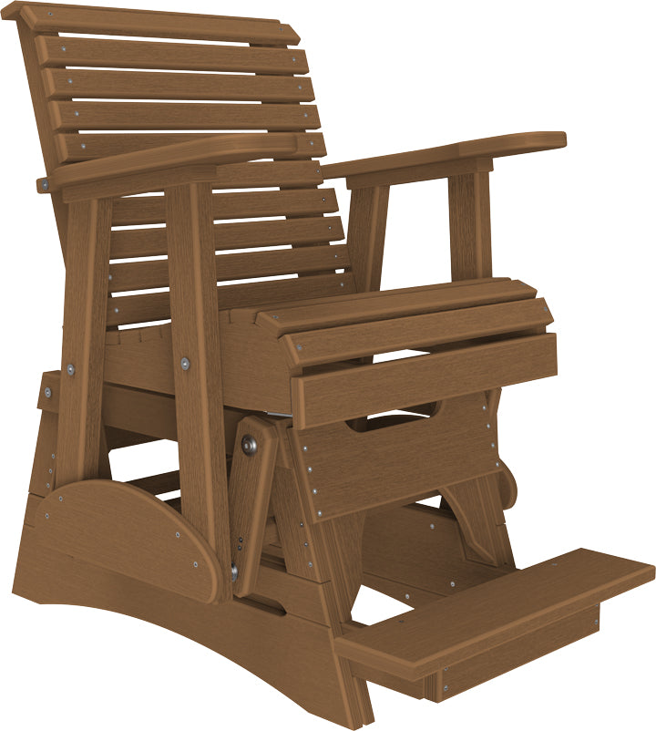 LuxCraft – 2′ Plain Balcony Glider Chair – Elevated Outdoor Patio Glider